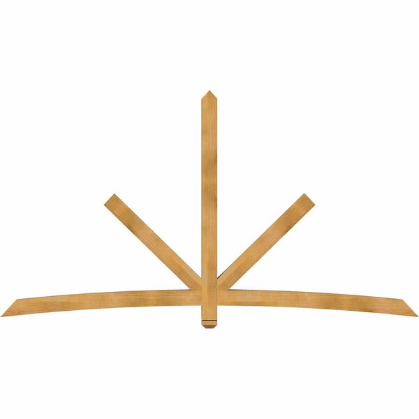 Ekena Millwork Alberta Rough Sawn Timber Gable Bracket, Western Red Cedar, 108"W x 58"H x 4"D x 4"F, 13/12 Pitch GBW108X58X0404ALB00RWR - main